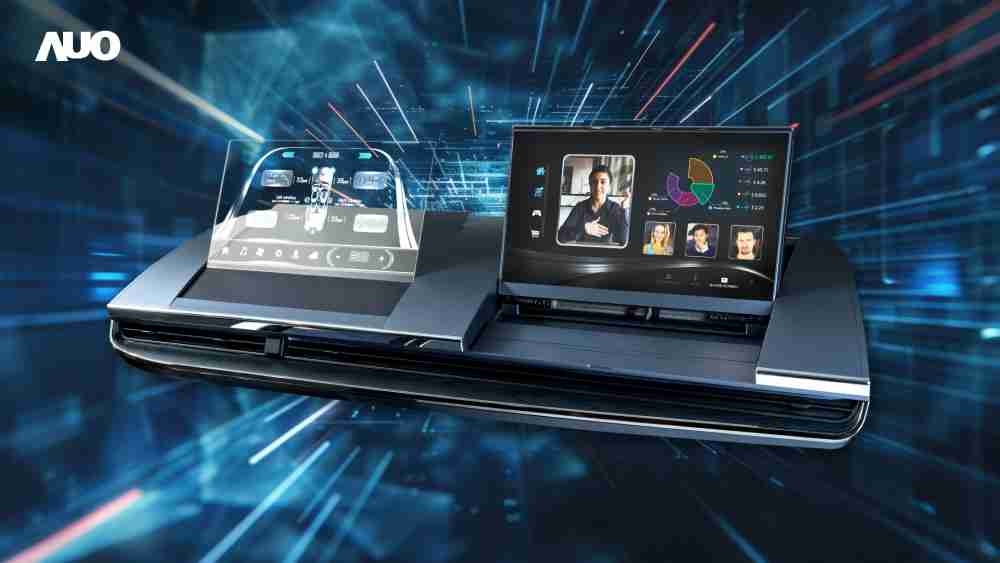 龙门国际Micro LED Display HMI解决方案打造透明Micro LED前座仪表，，呈现信息并保留驾驶视野开阔；亦为副驾驶座乘客打造收放自如的Micro LED屏幕，，，，在不影响显示质量的前提于显示区内建镜头，，，，让用户能与视讯对象直接眼神接触，，提供绝佳的双向沟通体验